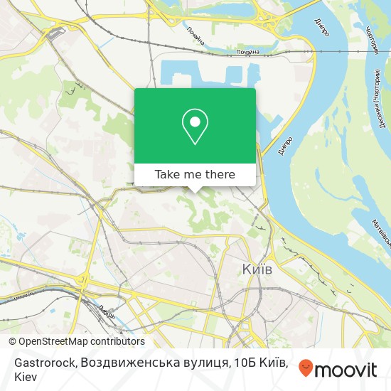 Gastrorock, Воздвиженська вулиця, 10Б Київ map