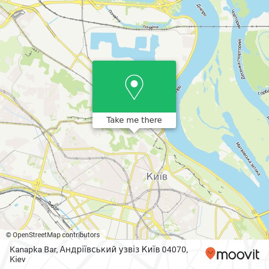 Карта Kanapka Bar, Андріївський узвіз Київ 04070