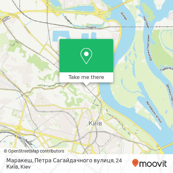 Маракеш, Петра Сагайдачного вулиця, 24 Київ map