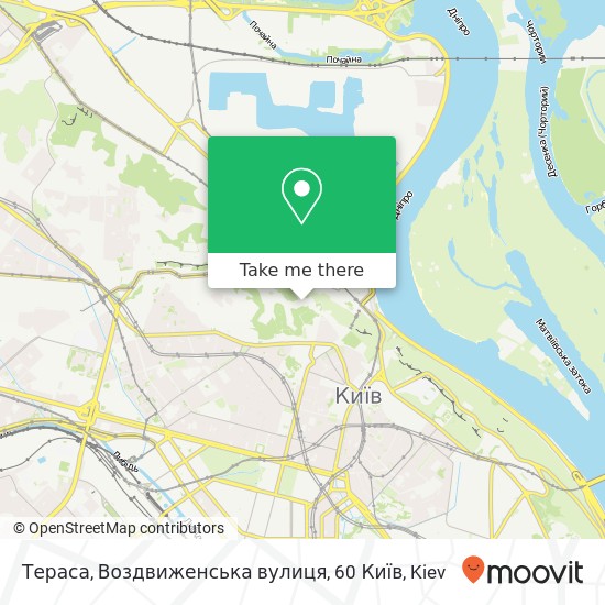 Тераса, Воздвиженська вулиця, 60 Київ map
