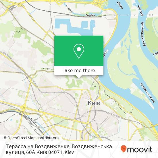 Терасса на Воздвиженке, Воздвиженська вулиця, 60А Київ 04071 map