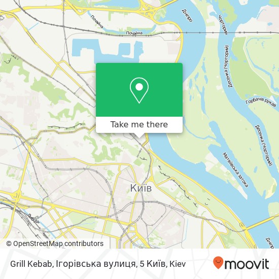 Grill Kebab, Ігорівська вулиця, 5 Київ map