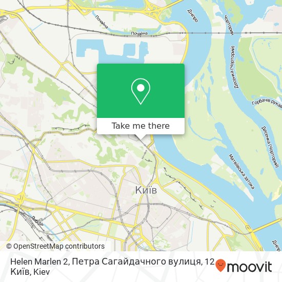Карта Helen Marlen 2, Петра Сагайдачного вулиця, 12 Київ