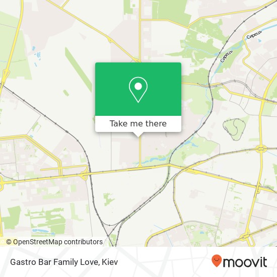 Карта Gastro Bar Family Love, Данила Щербаківського вулиця, 31А Київ 03062