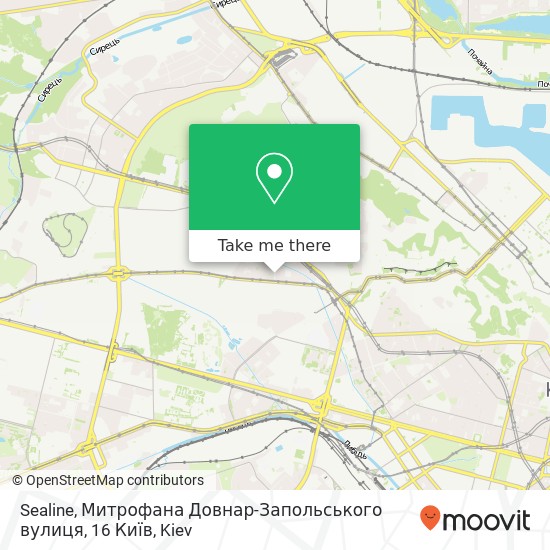 Sealine, Митрофана Довнар-Запольського вулиця, 16 Київ map