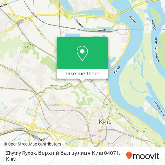 Zhytny Rynok, Верхній Вал вулиця Київ 04071 map