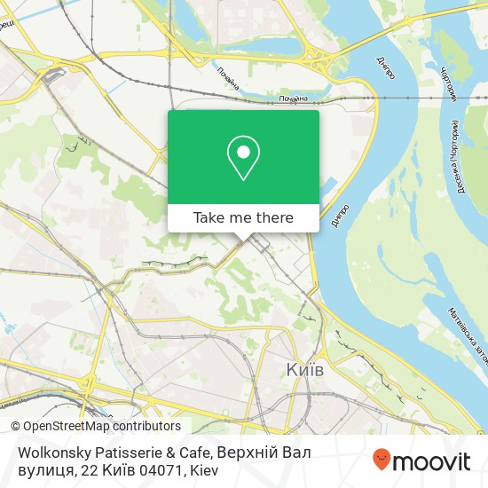 Wolkonsky Patisserie & Cafe, Верхній Вал вулиця, 22 Київ 04071 map