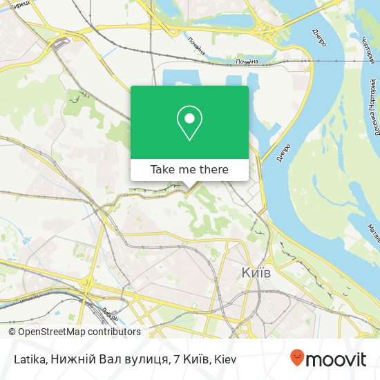 Latika, Нижній Вал вулиця, 7 Київ map