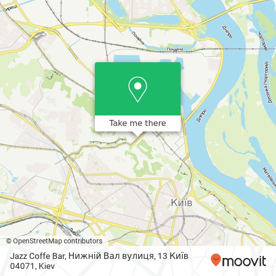 Jazz Coffe Bar, Нижній Вал вулиця, 13 Київ 04071 map