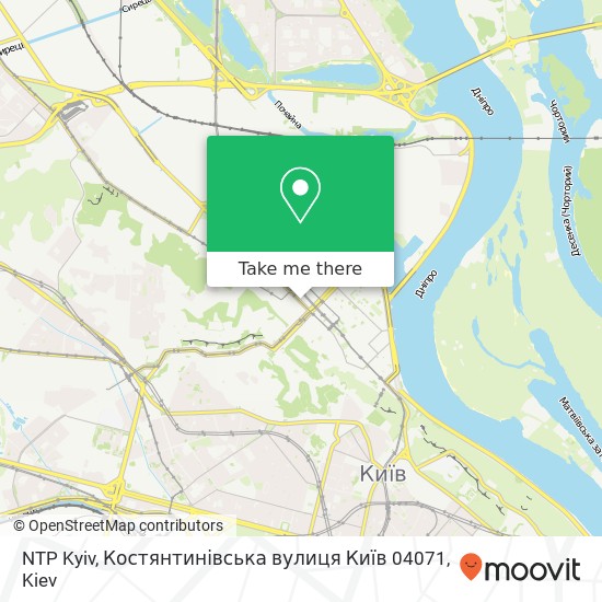 NTP Kyiv, Костянтинівська вулиця Київ 04071 map