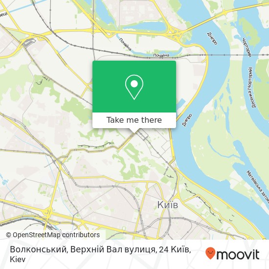 Волконський, Верхній Вал вулиця, 24 Київ map