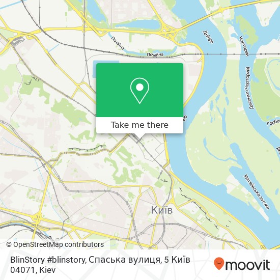 Карта BlinStory #blinstory, Спаська вулиця, 5 Київ 04071