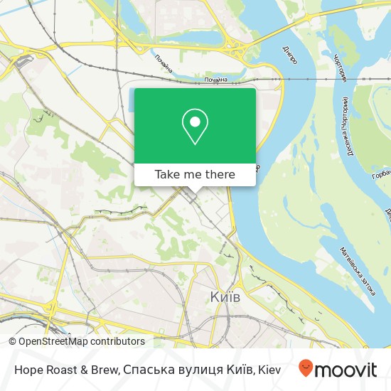 Hope Roast & Brew, Спаська вулиця Київ map