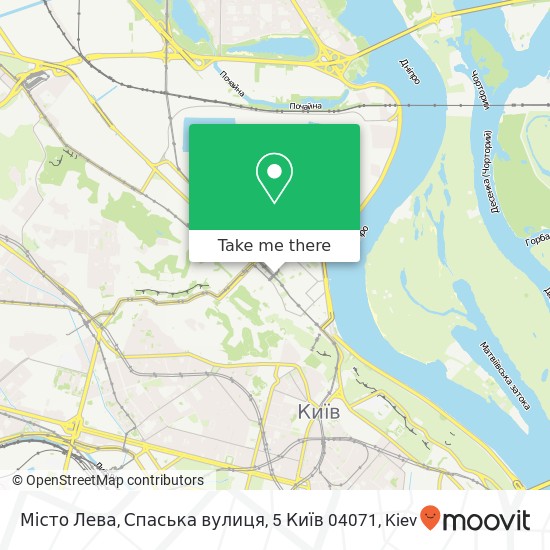 Карта Місто Лева, Спаська вулиця, 5 Київ 04071