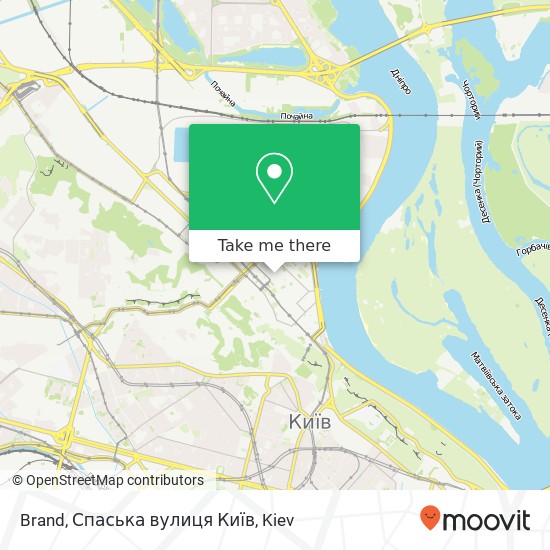 Карта Brand, Спаська вулиця Київ