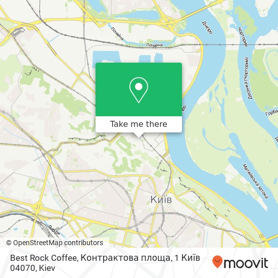 Карта Best Rock Coffee, Контрактова площа, 1 Київ 04070