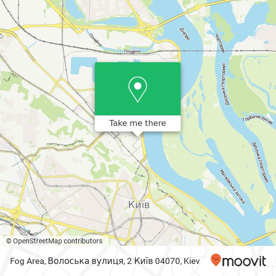 Карта Fog Area, Волоська вулиця, 2 Київ 04070
