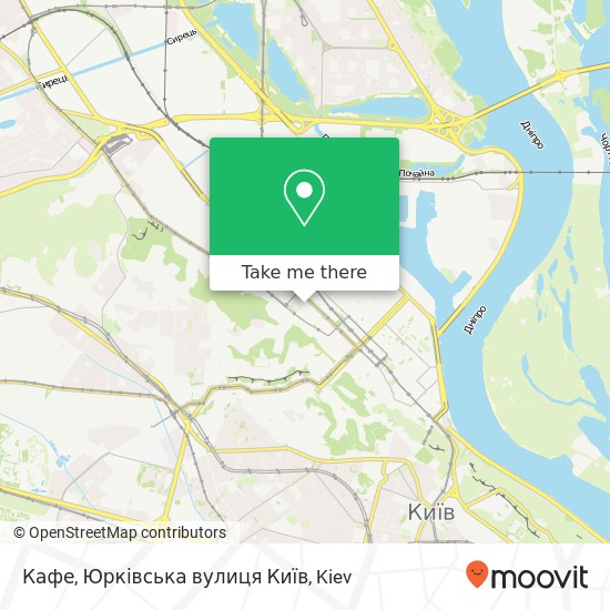 Карта Кафе, Юрківська вулиця Київ