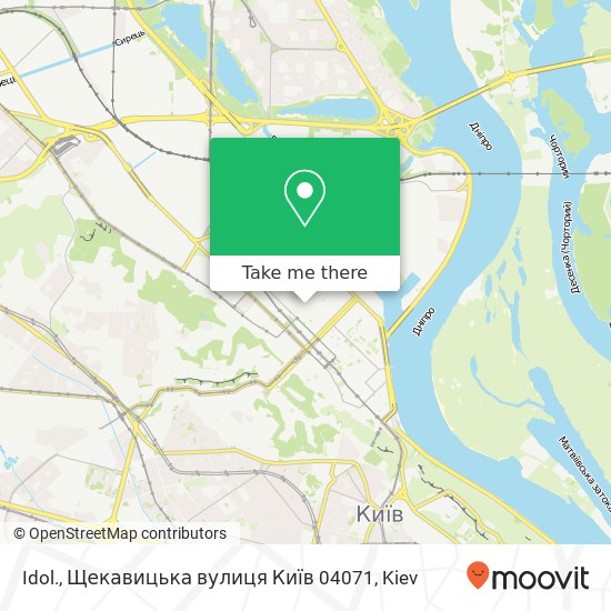 Idol., Щекавицька вулиця Київ 04071 map