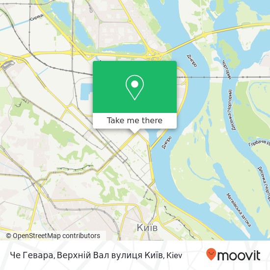 Карта Че Гевара, Верхній Вал вулиця Київ