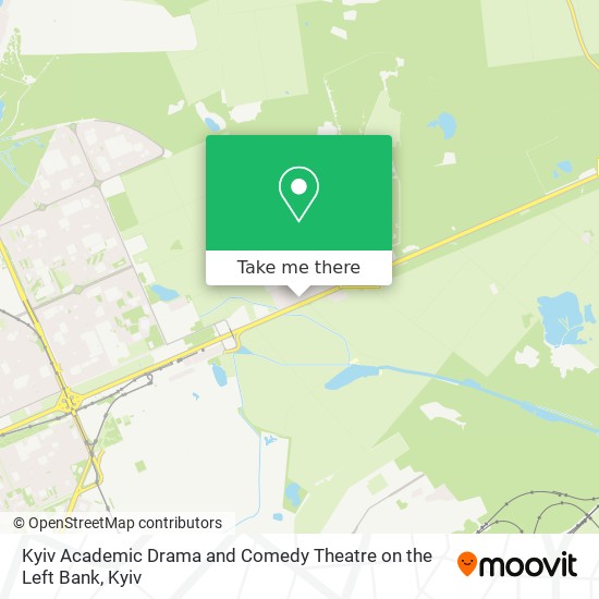 Kyiv Academic Drama and Comedy Theatre on the Left Bank map