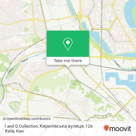 I and Q Collection, Кирилівська вулиця, 126 Київ map