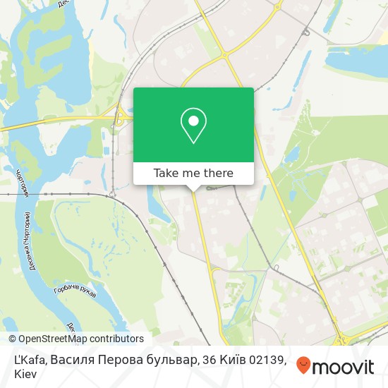 L'Kafa, Василя Перова бульвар, 36 Київ 02139 map