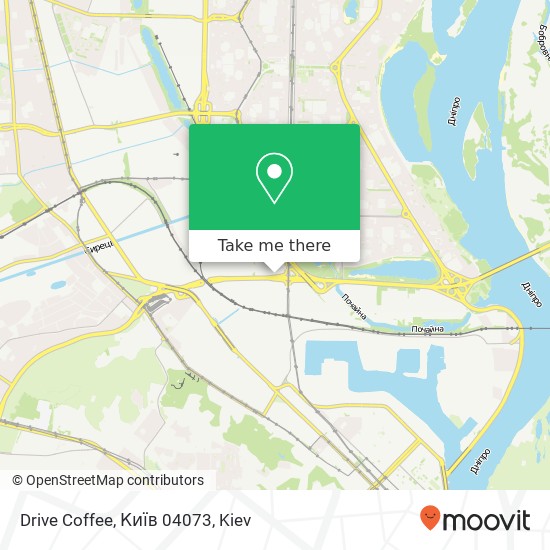 Карта Drive Coffee, Київ 04073