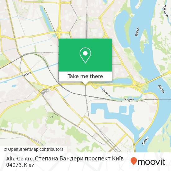 Alta-Centre, Степана Бандери проспект Київ 04073 map