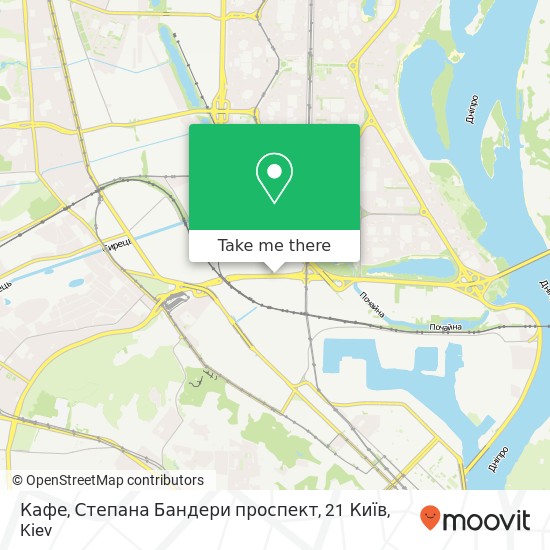 Карта Кафе, Степана Бандери проспект, 21 Київ