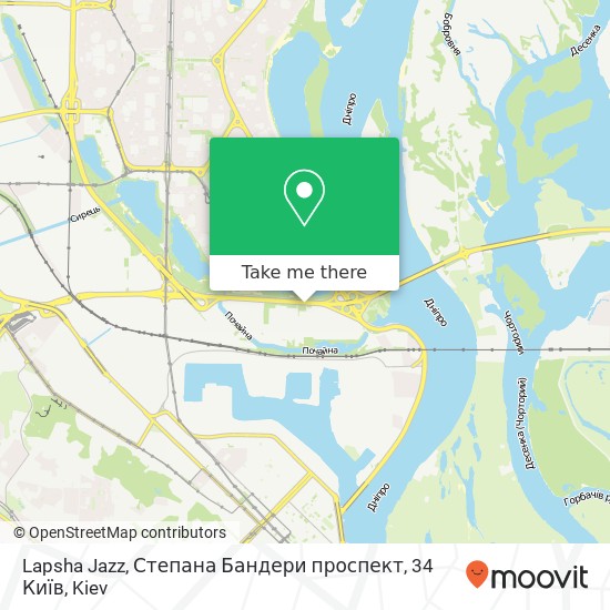 Lapsha Jazz, Степана Бандери проспект, 34 Київ map