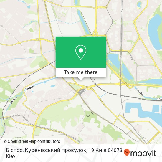 Карта Бістро, Куренівський провулок, 19 Київ 04073