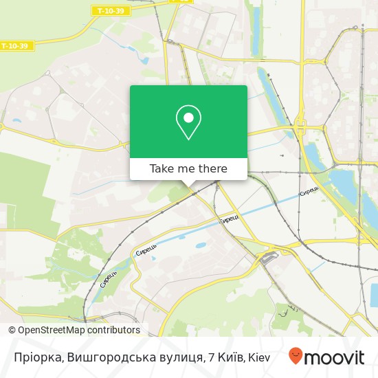 Пріорка, Вишгородська вулиця, 7 Київ map