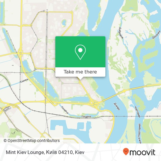 Mint Kiev Lounge, Київ 04210 map