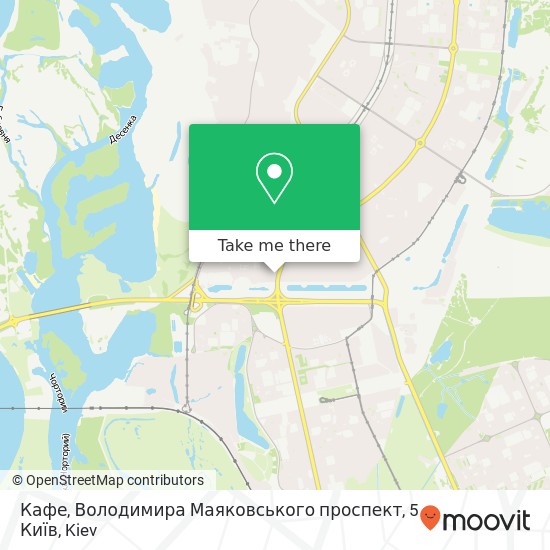 Кафе, Володимира Маяковського проспект, 5 Київ map