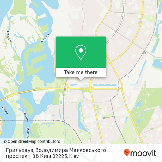 Карта Грильхауз, Володимира Маяковського проспект, 3Б Київ 02225