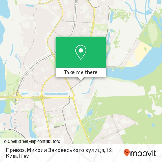 Привоз, Миколи Закревського вулиця, 12 Київ map