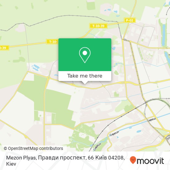 Mezon Plyas, Правди проспект, 66 Київ 04208 map