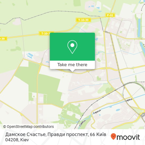 Дамское Счастье, Правди проспект, 66 Київ 04208 map