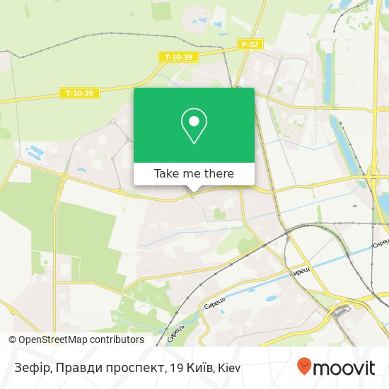 Зефір, Правди проспект, 19 Київ map