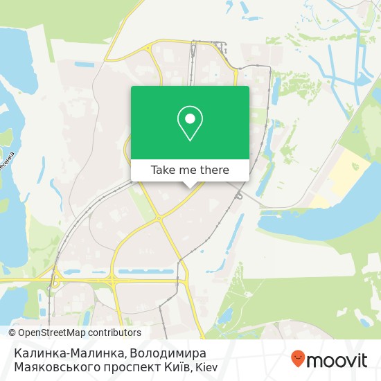 Калинка-Малинка, Володимира Маяковського проспект Київ map