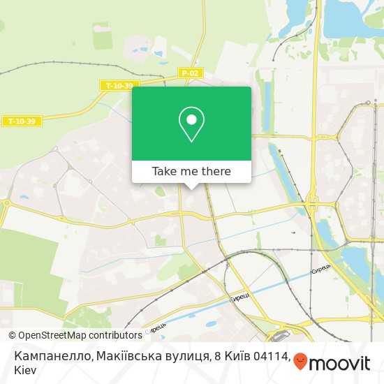 Кампанелло, Макіївська вулиця, 8 Київ 04114 map