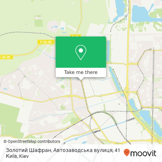 Золотий Шафран, Автозаводська вулиця, 41 Київ map