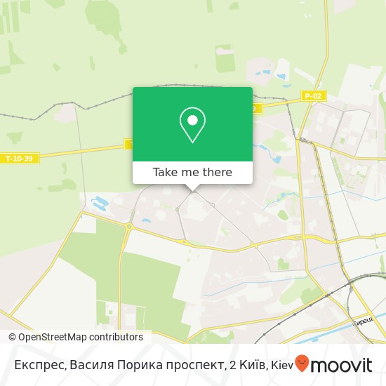 Карта Експрес, Василя Порика проспект, 2 Київ