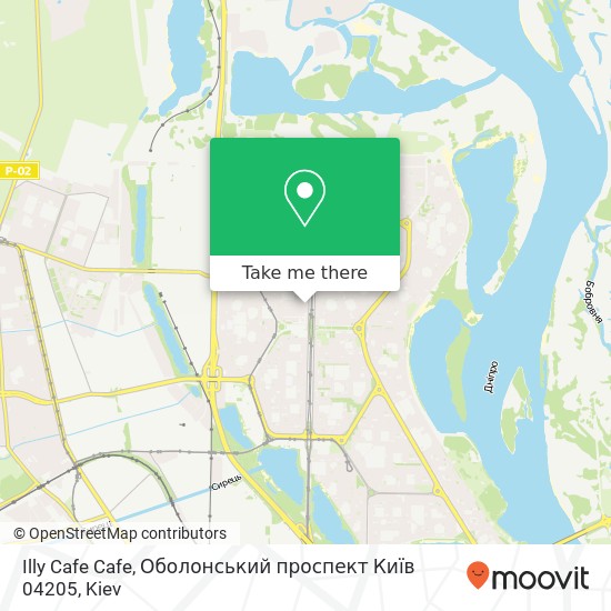 Illy Cafe Cafe, Оболонський проспект Київ 04205 map