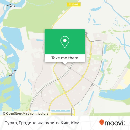 Турка, Градинська вулиця Київ map