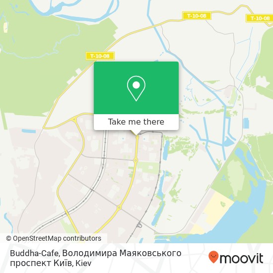 Карта Buddha-Cafe, Володимира Маяковського проспект Київ