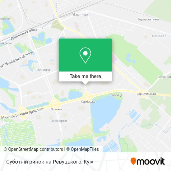 Карта Суботній ринок на Ревуцького