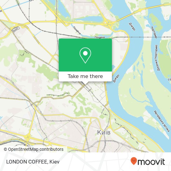 LONDON COFFEE map