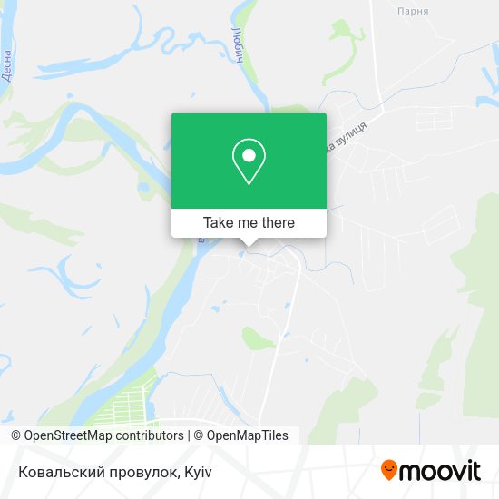 Карта Ковальский провулок
